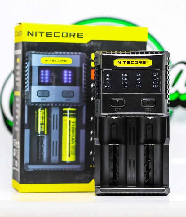 Nitecore SC2 (2 Bay) Superb Charger: High Speed Dual Slot Battery Charger